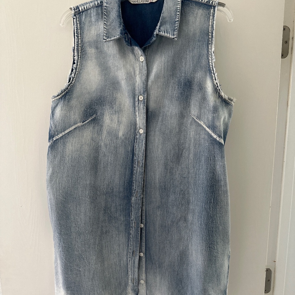 Cotton Denim shirt dress
